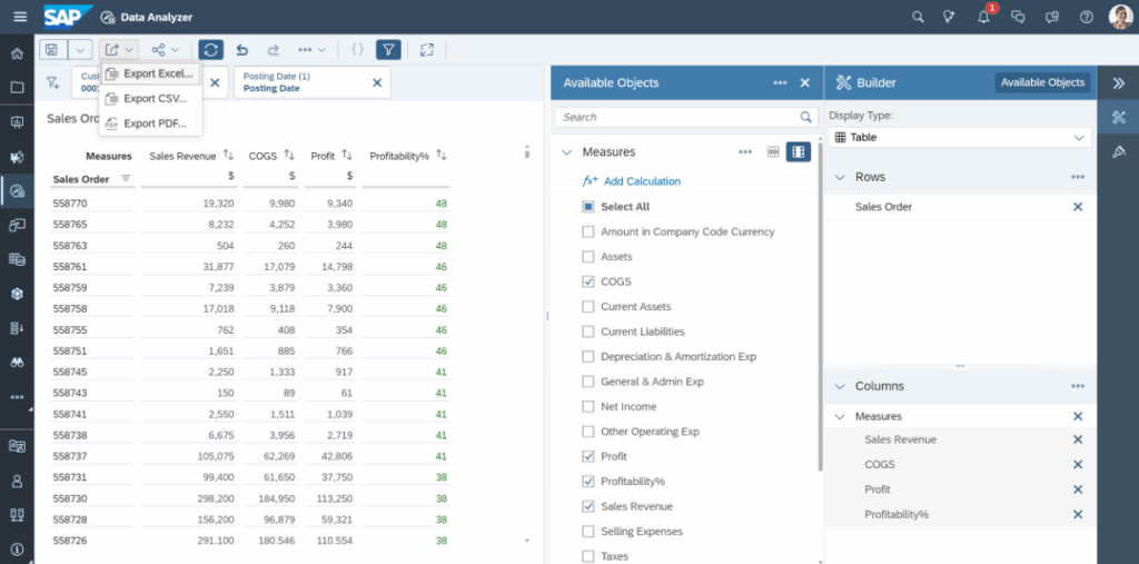 sap analytics cloud data analyzer